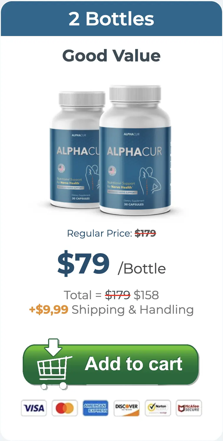 Alphacur Supplement one bottle
